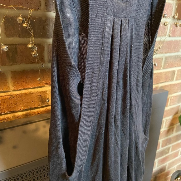 BCBGMaxAzria Black Knit Scoop Neck Tank, Size S - Picture 4 of 6